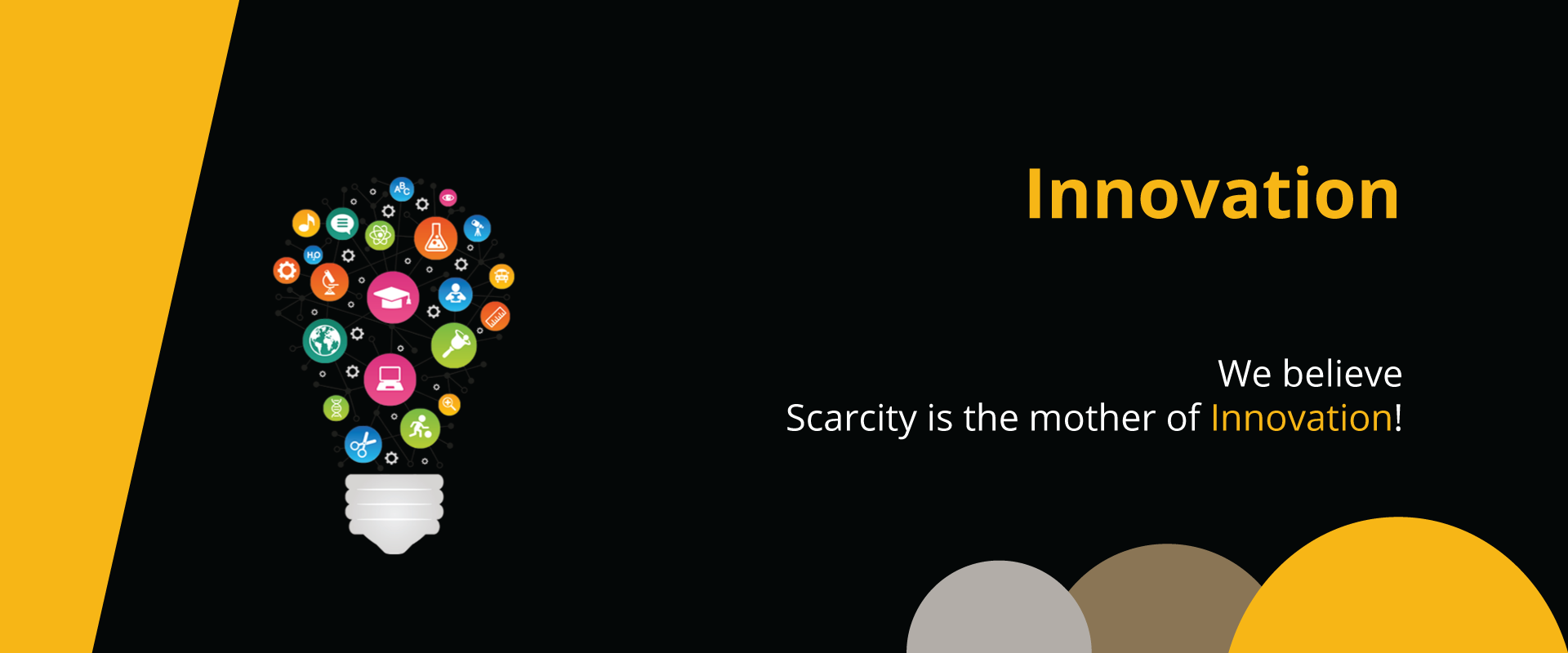 We Believe Scarcity is the mother innovation